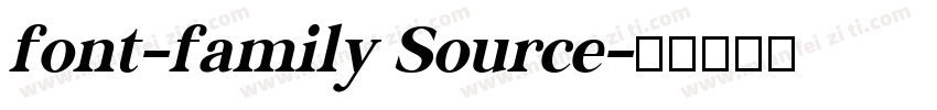 font-family Source字体转换
